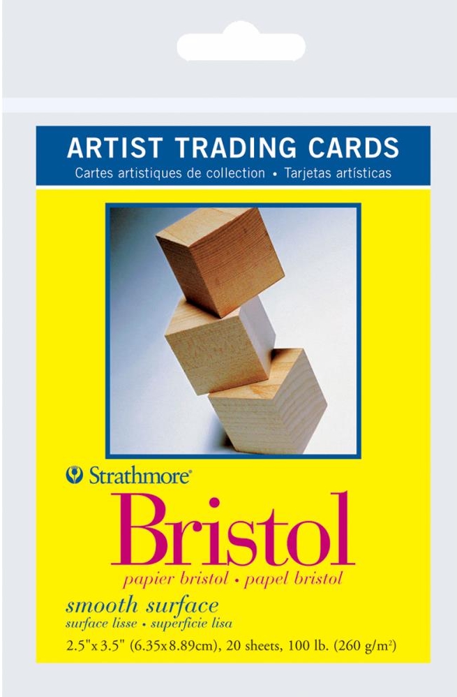 *NEW Strathmore Artist Trading Cards - 20 Bristol ATC Papers