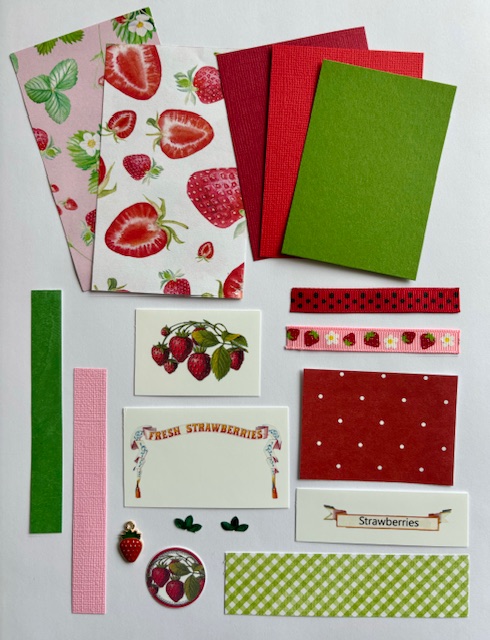 Artist Trading Card Kit of the Month - June 2024 Strawberries  Artist Trading Card Kit of the Month - June 2024 Strawberries
