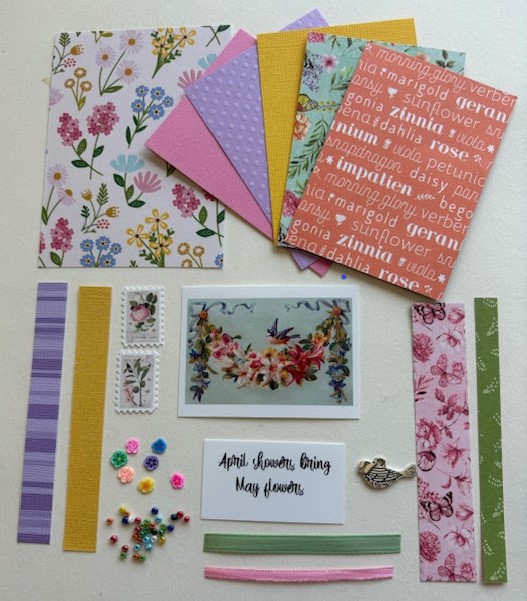 Artist Trading Card Kit of the Month - May 2024 Spring Flowers  Artist Trading Card Kit of the Month - May 2024 Spring Flowers
