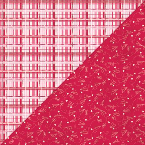 Authentique Paper 12 x 12 Beloved Valentine Collection - Plaid  Authentique Paper 12 x 12 Beloved Valentine Collection - Plaid
